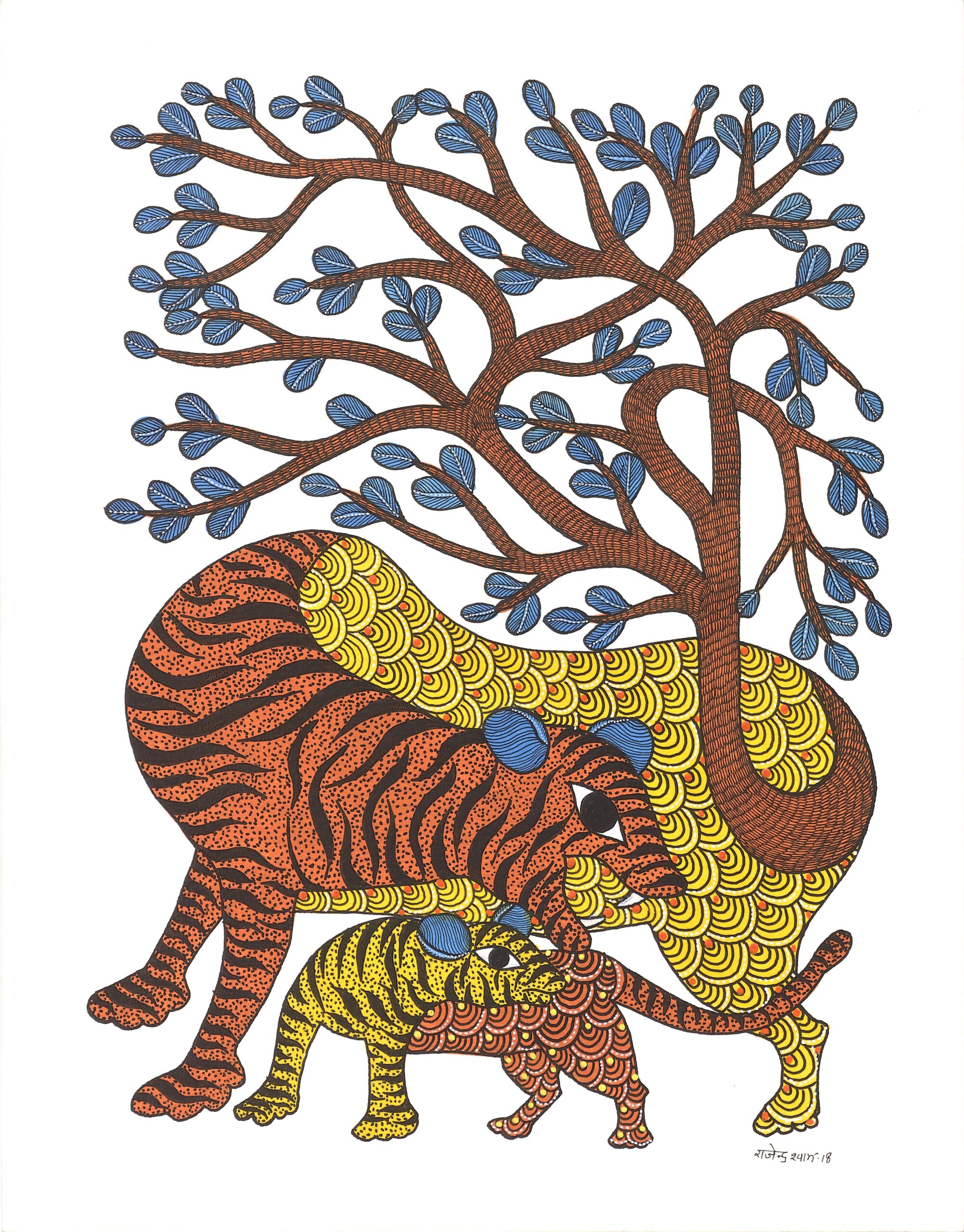 Tiger Mother and Child