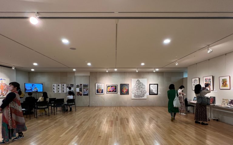 ”Gond Tribal Art Exhibition” at Embassy of India ,Japan was finished